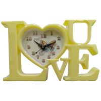 Luve Table Clock Yellow SRG5284