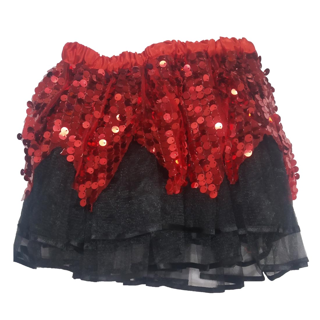 Western Dance Costume – Red & Black Skirt (4-7 Years) SRC6378