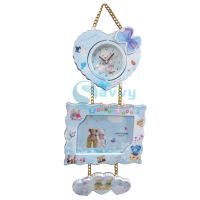 Stylish Wall Clock with 1 Photo Frames And 1 clock SRG5841