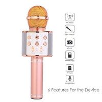 WS-858 Wireless Bluetooth Microphone for All Android and iOS Devices {Random Colour} SRO6156