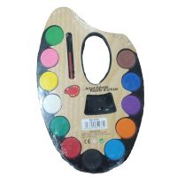 Savvy Artistic Palette with 12 Water Color and Paint Brush for Kids SRS6188