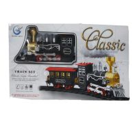 Classic Train Set for Kids with Real Smoke, Music, and Lights Battery Operated SRT6460