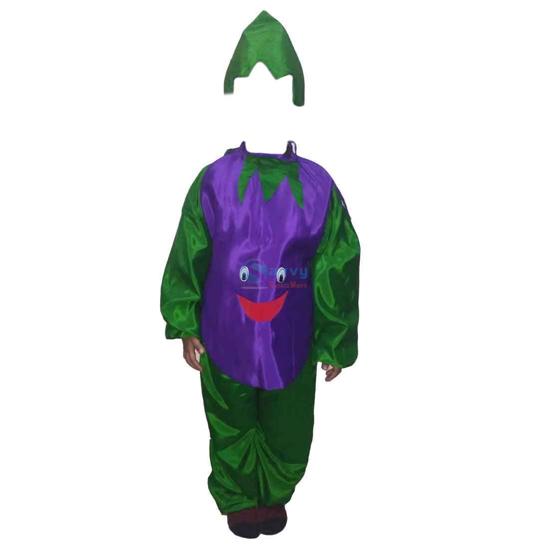 Fancy Dresses Brinjal Kids Costume SRC4826