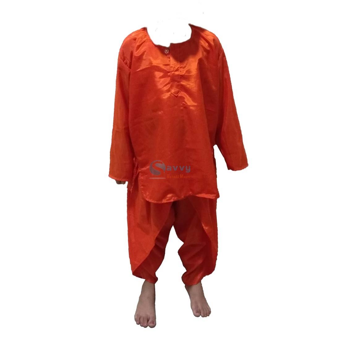 Fancy Dresses Orange Kurta Dhoti Kids Costume SRC5630