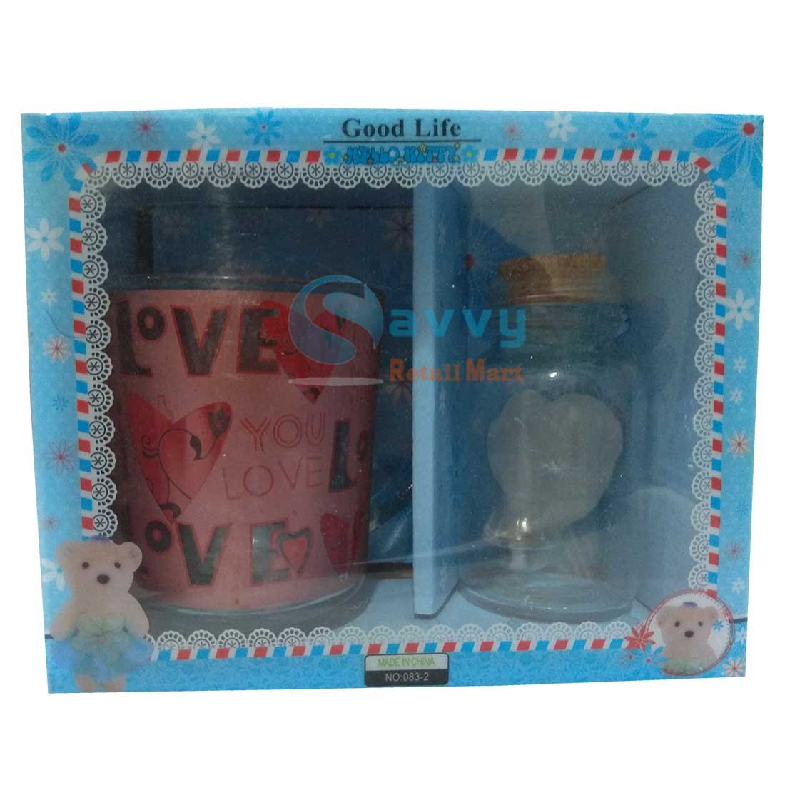 Good life Glass cup with led light in bottle SRG5827