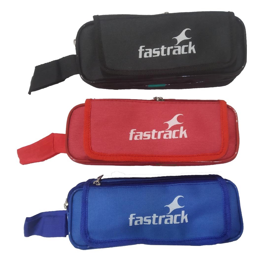 Three Zipper Compartment Pencil Pouch (Fastrack) SRO6322